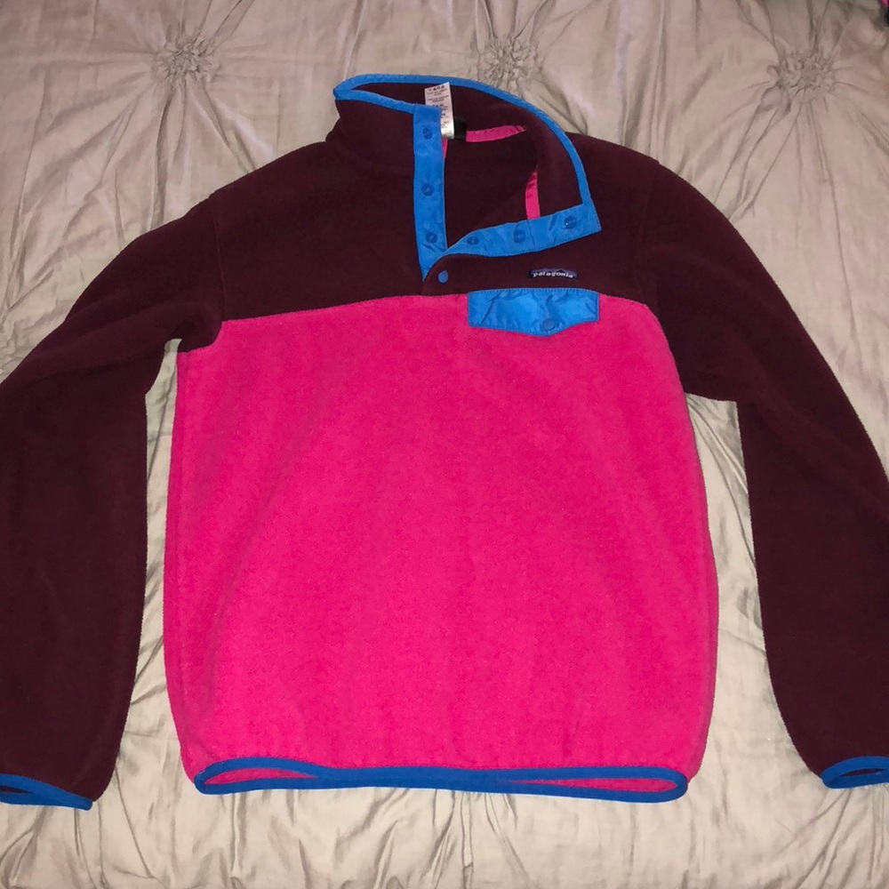 Patagonia synchilla pull over with buttons